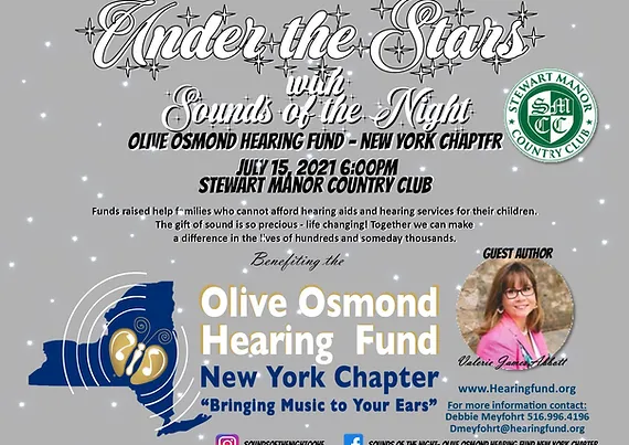 A flyer for the olive osmond hearing fund.