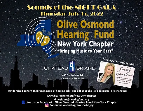 A poster for the sounds of the night gala.