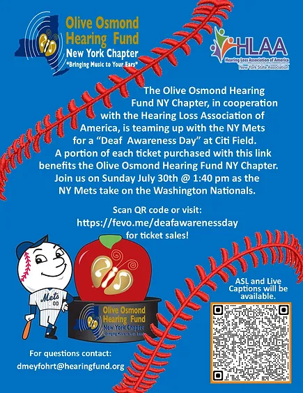 A flyer for the new york chapter of the ny mets.