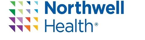 A blue and white logo for northwell health.